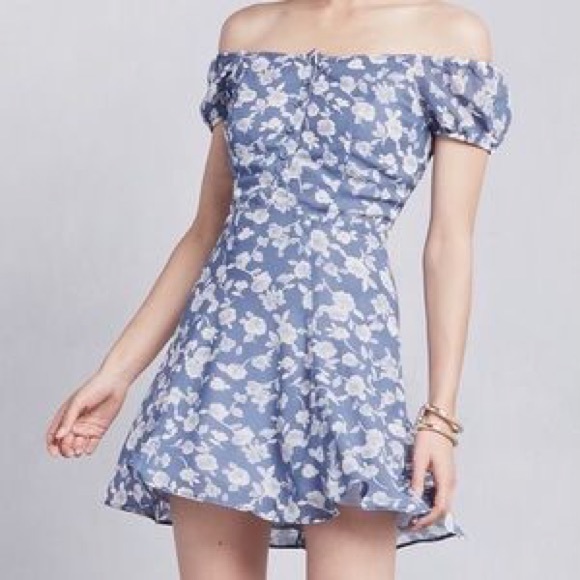 Reformation Dresses & Skirts - Blue Reformation Parrot Dress - Size Medium